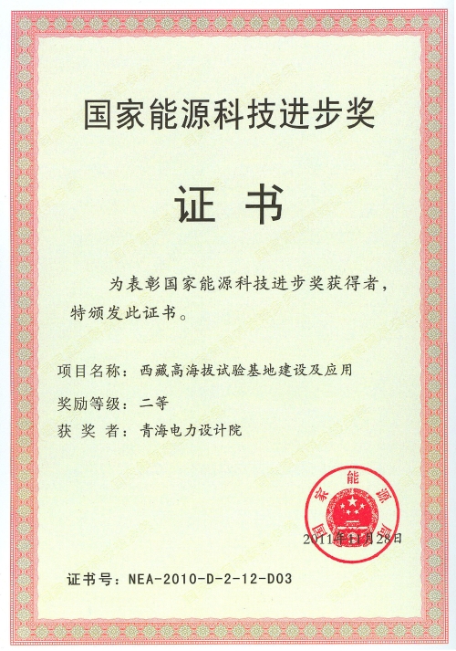 国家能源科技进步奖